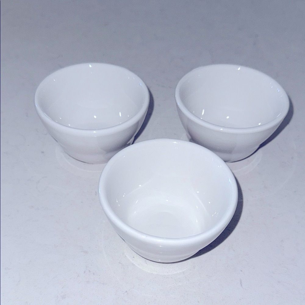 World‎ Porcelana White Ceramic Ramekin Dipping Bowls Set of 3 840-345-007